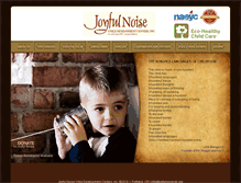 Tablet Screenshot of joyfulnoisecdc.org
